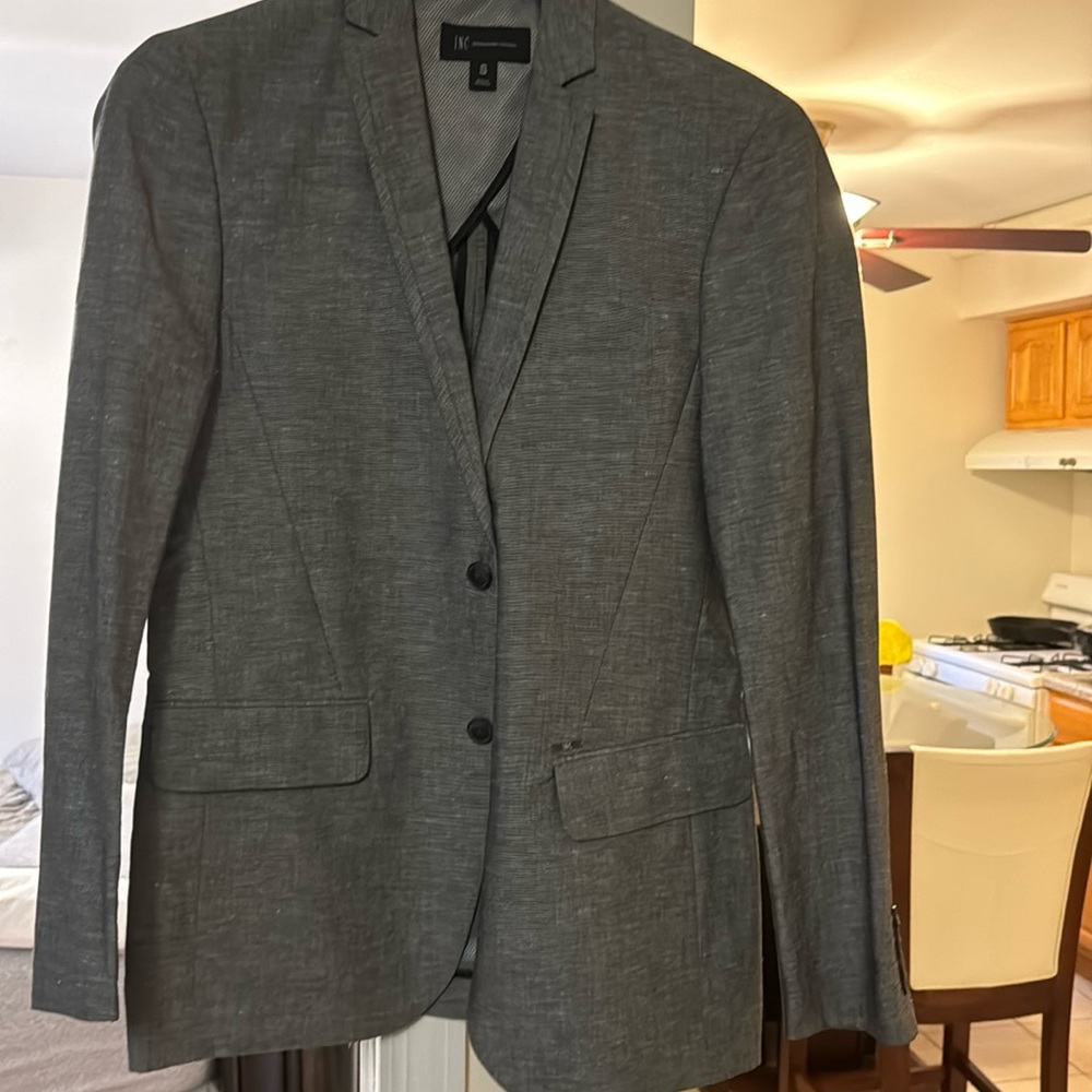 Mens INC Sport Coat Light Gray (Light for Spring/Summer) Size Small